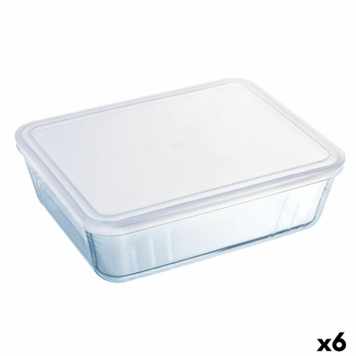 Fiambrera Rectangular con Tapa Pyrex Cook & Freeze 19 x 14 x 5 cm 800 ml Transparente Silicona Vidrio (6 Unidades) 0 Fiambrera Rectangular con Tapa Pyrex Cook & Freeze 19 x 14 x 5 cm 800 ml Transparente Silicona Vidrio (6 Unidades) 0