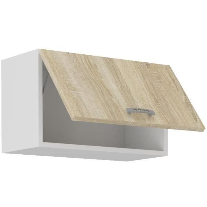 Armario con campana SARA - Decoración en roble Sonoma - L60xP31xH71,5 cm - Hecho en Polonia 1 Armario con campana SARA - Decoración en roble Sonoma - L60xP31xH71,5 cm - Hecho en Polonia 1