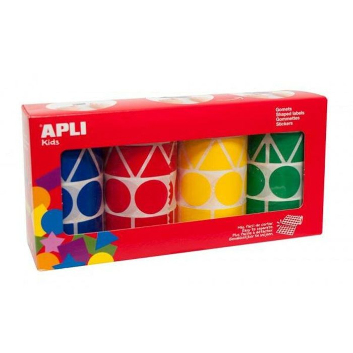 Pegatinas Apli Gomets Multicolor Geométrico 4 Piezas (2 Unidades) 1