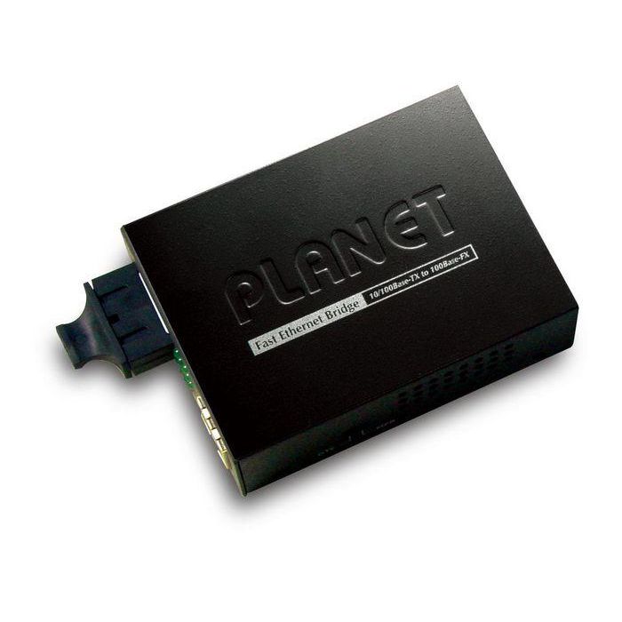 Planet FT-802 Conversor Fast Ethernet 10/100Base-TX(FX) a Fibra Óptica SC/MM 2km, Soporta LFP
