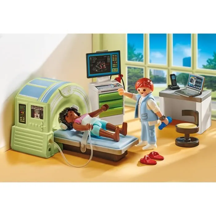 Playmobil 71618 Resonancia Con Paciente Juguete Médico para Niños +4 Años 1