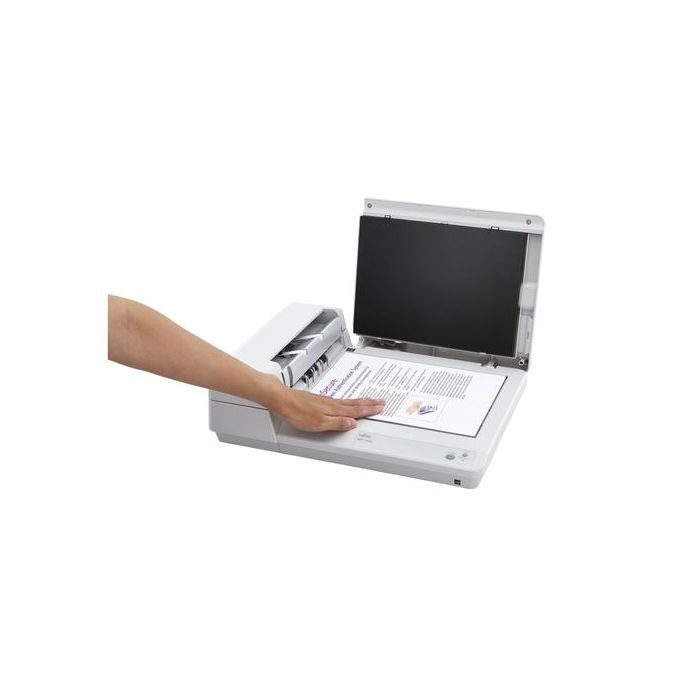 RICOH -FUJITSU Escaner SP-1425, Escaner de Oficina LED USB 2.0 con ADF/plano, Duplex, A4, 25 ppm/50 ipm. 2