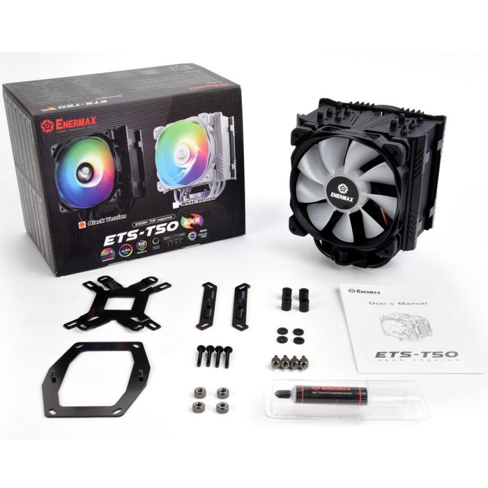 Ventilador Disipador Cpu Gaming Enermax Ets - T50A - Bk - Argb 2 Ventilador Disipador Cpu Gaming Enermax Ets - T50A - Bk - Argb 2