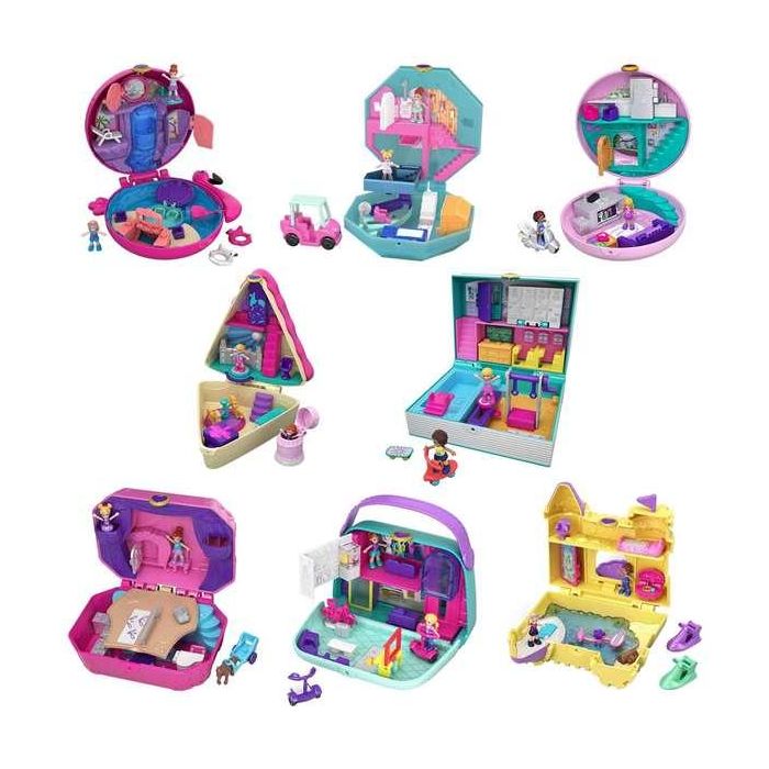 Polly Pocket HRD35 Caja Compacta Mini Muñeca, Temática Oso Fresa 12 Polly Pocket HRD35 Caja Compacta Mini Muñeca, Temática Oso Fresa 12