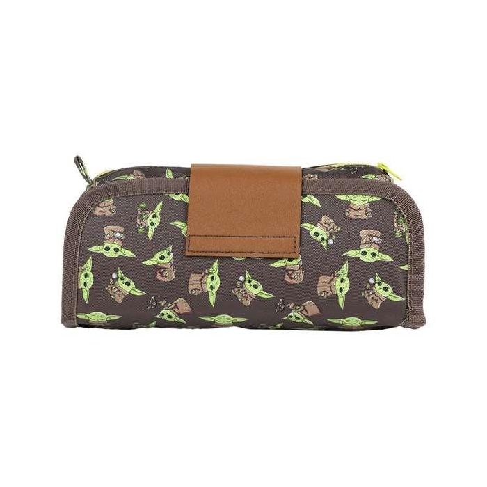 Cerdá Estuche Portatodo The Mandalorian Grogu con Velcro Marrón de Poliéster y Goma para Niños 3+ Años 6