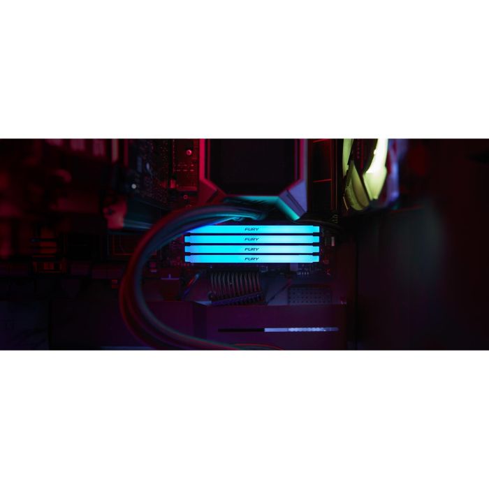 Kingston FURY Beast RGB 64GB DDR4 3200MT/s CL16 DIMM (Kit de 4x16GB) para PC - Memoria RAM con Iluminación 5 Kingston FURY Beast RGB 64GB DDR4 3200MT/s CL16 DIMM (Kit de 4x16GB) para PC - Memoria RAM con Iluminación 5