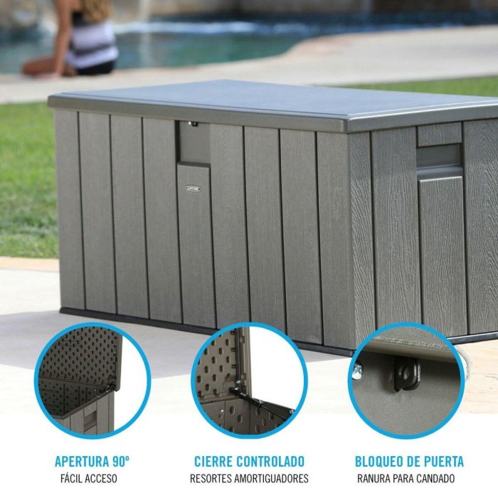 Arcón de Exterior Lifetime Marrón 570 L 150 x 69 x 72 cm Acero Plástico 4 Arcón de Exterior Lifetime Marrón 570 L 150 x 69 x 72 cm Acero Plástico 4