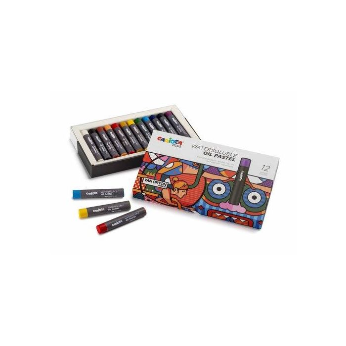 Ceras Pastel Carioca Plus Oleo Caja De 12