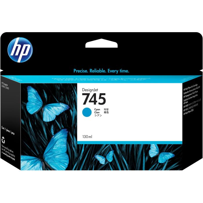HP Cyan Designjet 745 Cartucho de Tinta 130ML