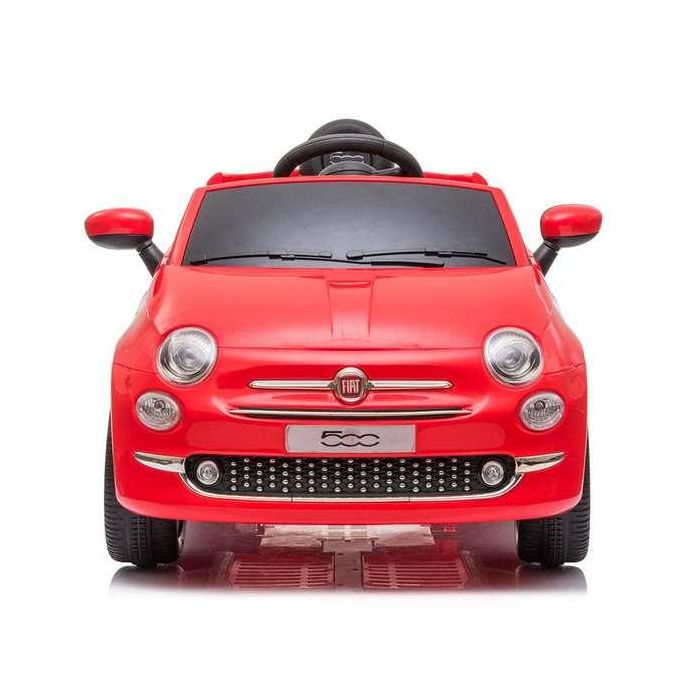 Coche fiat 500 rojo con control remoto y mp3 bateria 6v 4,5 ah -motor 30 W 5