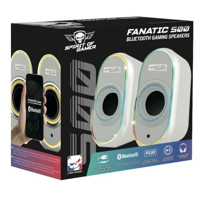Altavoces PC Spirit of Gamer SP-5500WT Blanco 3 W 6 W 1 Altavoces PC Spirit of Gamer SP-5500WT Blanco 3 W 6 W 1
