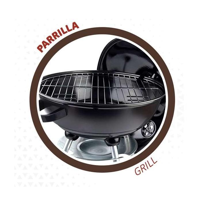 Color Baby Barbacoa de Carbón Redonda con Tapa Aktive 46cm 2