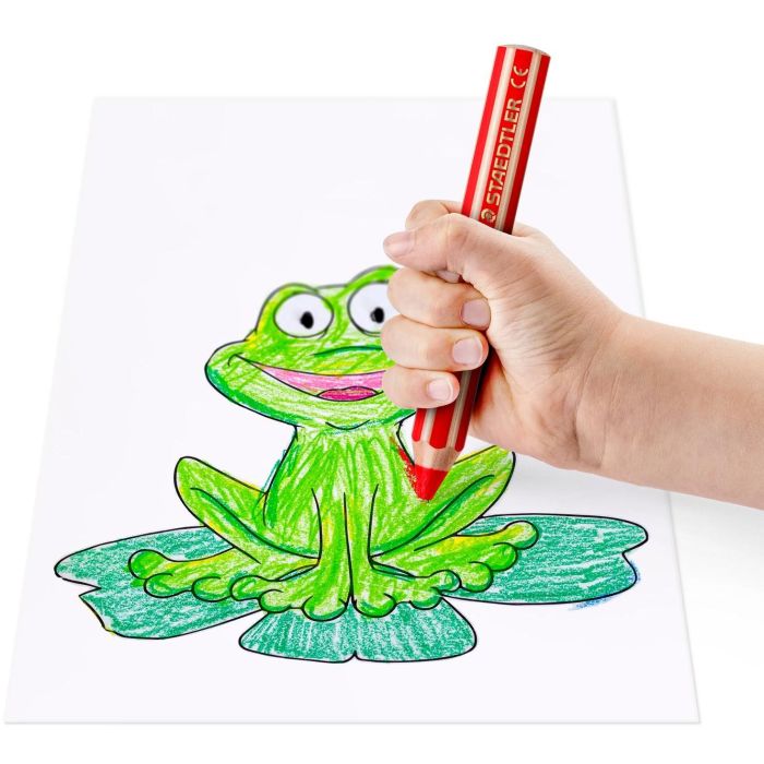 STAEDTLER Buntstifte Noris junior neon 4 Farben + Spitzer 7 STAEDTLER Buntstifte Noris junior neon 4 Farben + Spitzer 7