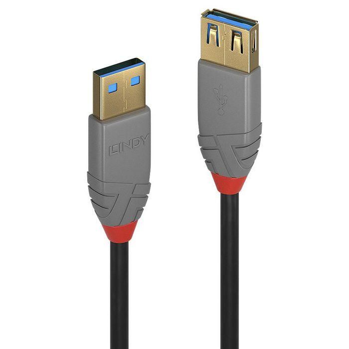 Lindy 2m USB 3.2 Type A Extension Cable, 5Gbps, Anthra Line Lindy 2m USB 3.2 Type A Extension Cable, 5Gbps, Anthra Line