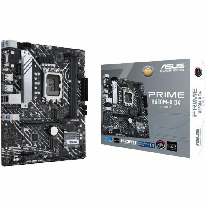 Asus 90MB19P0-M0EAYC Placa Base Prime H610M-A D4-CSM Socket 1700 Micro ATX Intel 12ª Gen DDR4 3200MHz Corporate Stable Model 47