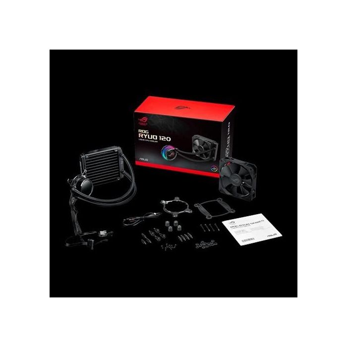 ASUS ROG RYUO 120 Sistema de Refrigeración Líquida Todo en Uno 12 cm Negro 6 ASUS ROG RYUO 120 Sistema de Refrigeración Líquida Todo en Uno 12 cm Negro 6