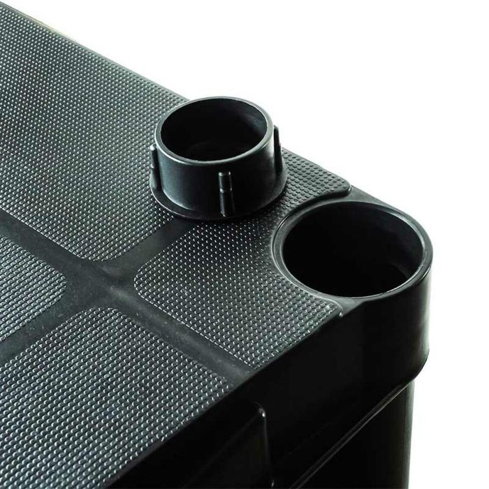 Marbueno Estanteria 5 Baldas Plastico Negro 90x40x180 cm Jardin 10539 1