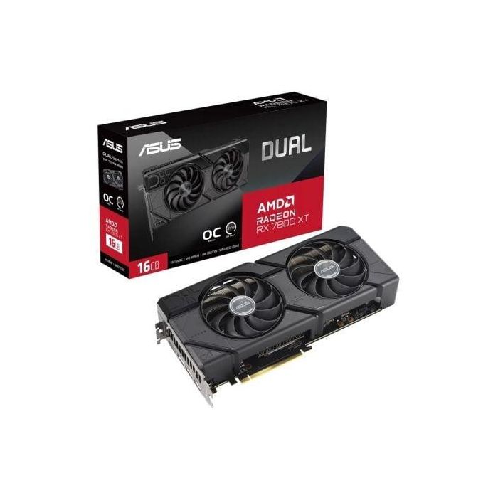 Tarjeta Gráfica Asus Dual Radeon RX 7800 XT OC/ 16GB GDDR6 Tarjeta Gráfica Asus Dual Radeon RX 7800 XT OC/ 16GB GDDR6