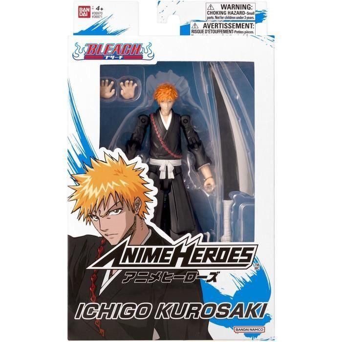 Bandai - Anime Heroes - Bleach - Figura Anime Heroes 17 cm - Kurosaki Ichigo - 36971 Multicolor 1