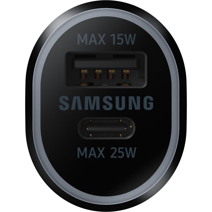 Samsung Cargador Coche Doble USB-C 25W + USB 15W Negro EP-L4020NBEGEU 3