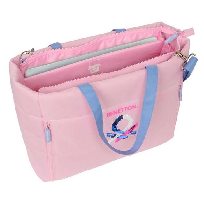 Bolso Benetton Pink Rosa 40 x 31 x 17 cm Bolso Benetton Pink Rosa 40 x 31 x 17 cm