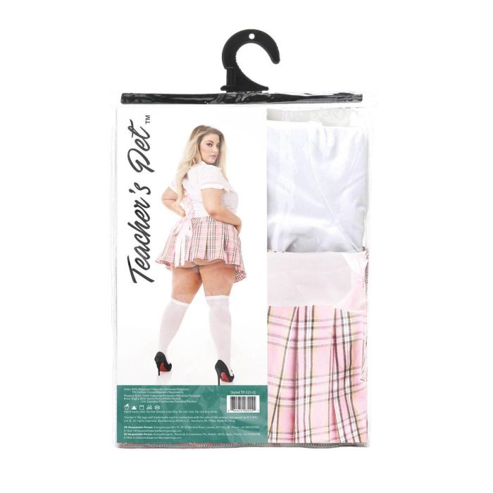 Disfraz Erótico Teacher’s Pet School Girl Rosa Queen size 1