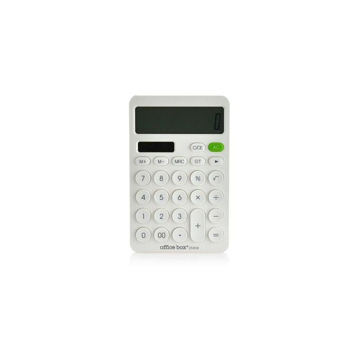 Calculadora Sobremesa Office Box Dual Power 12 Digitos Blanco