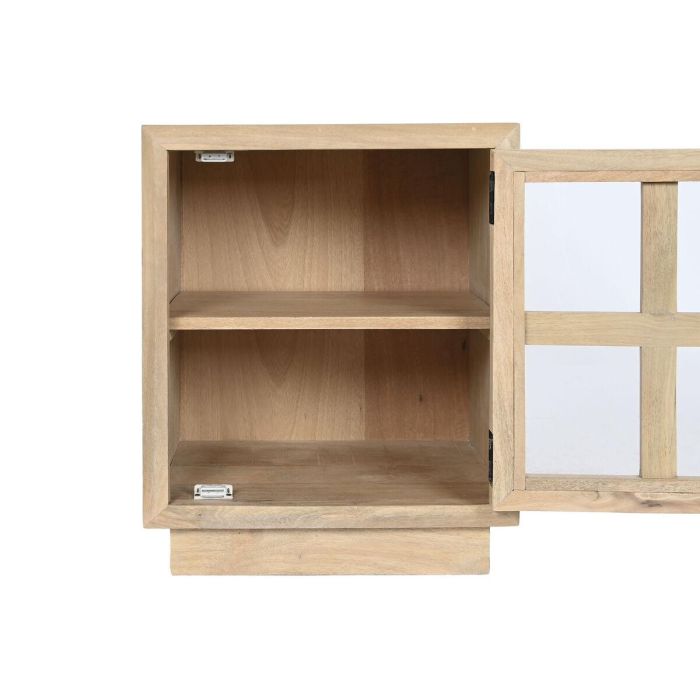 Mesita de Noche Home ESPRIT Natural Cristal Madera de mango 45 x 35 x 57 cm 5 Mesita de Noche Home ESPRIT Natural Cristal Madera de mango 45 x 35 x 57 cm 5