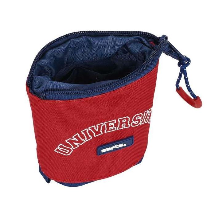 Estuche Cubilete Safta University Rojo Azul marino (8 x 19 x 6 cm) 4 Estuche Cubilete Safta University Rojo Azul marino (8 x 19 x 6 cm) 4