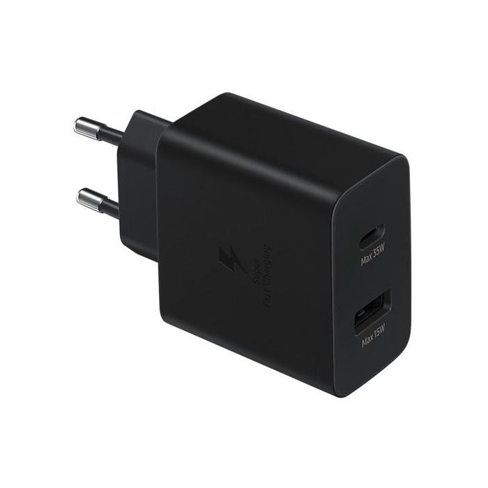 Samsung EP-TA220NBEGEU Cargador de Pared Rápido USB-C 35W Power Delivery 3.0 Negro compatible con Smartphones, Tablets y Portátiles 0 Samsung EP-TA220NBEGEU Cargador de Pared Rápido USB-C 35W Power Delivery 3.0 Negro compatible con Smartphones, Tablets y Portátiles 0