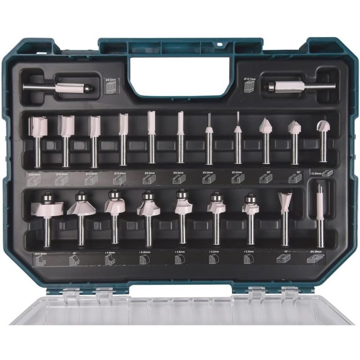 Makita Fräser-Set 8mm 22Stk 2 Makita Fräser-Set 8mm 22Stk 2