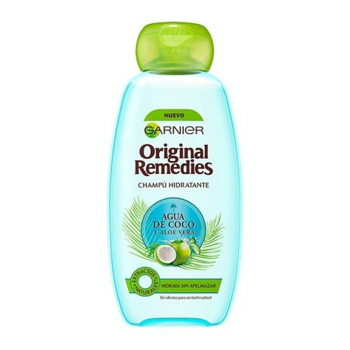 Garnier Champú Agua de Coco y Aloe Vera Hidratante para Cabello Seco 300 ml