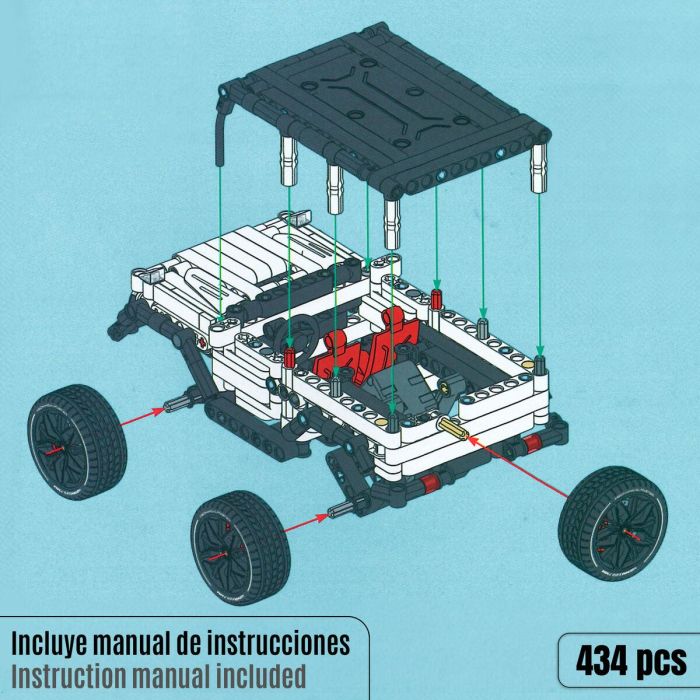 Juego de Construcción Colorbaby Coche 434 Piezas 4 Juego de Construcción Colorbaby Coche 434 Piezas 4