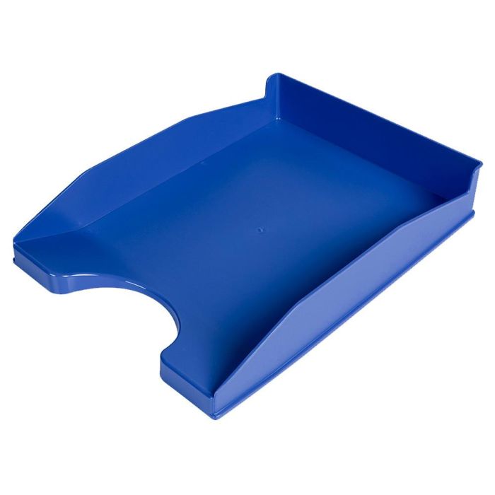 Bandeja Sobremesa Plastico Q-Connect Azul Opaco 240x70x340 mm 6 unidades