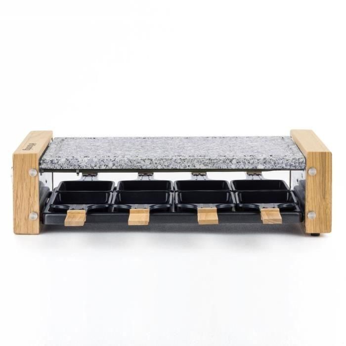 Hkoenig HKO3760124955293 Raclette/Grill para 8 personas, 1200W, superficie de cocción 38x19,5 cm, diseño de madera 0 Hkoenig HKO3760124955293 Raclette/Grill para 8 personas, 1200W, superficie de cocción 38x19,5 cm, diseño de madera 0