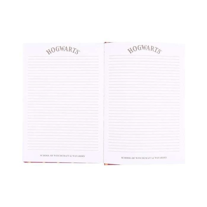 Cuaderno de Notas + Bolígrafo Gryffindor Harry Potter Harry Potter Rojo 6