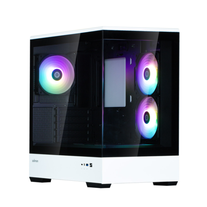 Zalman P30 BW Carcasa de Ordenador Mini Tower Negra con Panel de Vidrio Templado Zalman P30 BW Carcasa de Ordenador Mini Tower Negra con Panel de Vidrio Templado