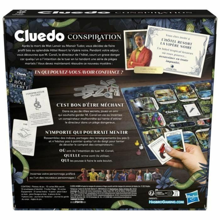 Cluedo Conspiracy, juego de mesa, de 4 a 10 jugadores, a partir de 14 años 1