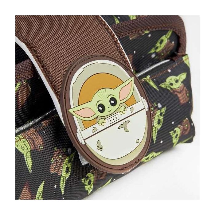 Cerdá Estuche Portatodo The Mandalorian Grogu con Velcro Marrón de Poliéster y Goma para Niños 3+ Años 1