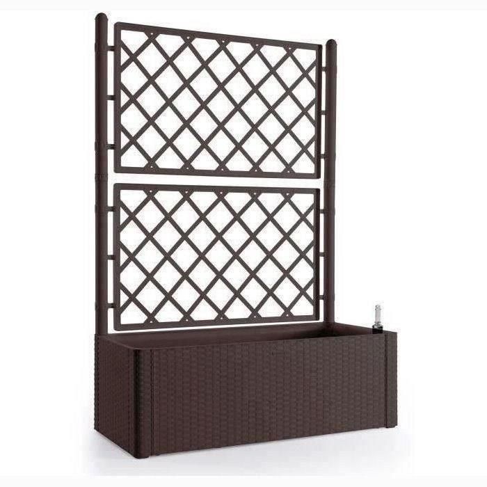 STEFANPLAST Natural rectangular caja de flores rectangular con malla - 100 x 43 x H 142 cm - 90 + 6.5 L en la reserva - Moka STEFANPLAST Natural rectangular caja de flores rectangular con malla - 100 x 43 x H 142 cm - 90 + 6.5 L en la reserva - Moka