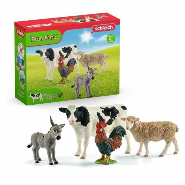 - Kit básico Farm World - Juguete para niños a partir de 3 años - Schleich 42385 Farm World