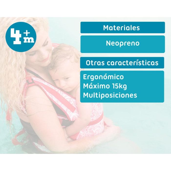Mochila Ergonómica Acuática En Neopreno Con Estampado Rojo 5 Mochila Ergonómica Acuática En Neopreno Con Estampado Rojo 5