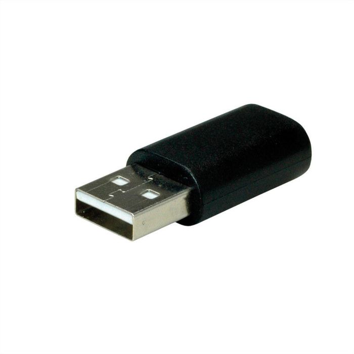 VALUE 12.99.2995 Adaptador USB-A Macho a USB-C Hembra Negro Velocidad 480 Mbps 1