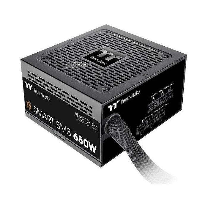 Thermaltake Smart BM3 Fuente de Alimentación 650W 80+ Bronze ATX 3.0 Semimodular Thermaltake Smart BM3 Fuente de Alimentación 650W 80+ Bronze ATX 3.0 Semimodular