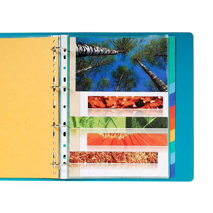 Q-connect Juego de 12 separadores DIN A4, Cartulina Brillo, Multitaladro 3 Q-connect Juego de 12 separadores DIN A4, Cartulina Brillo, Multitaladro 3