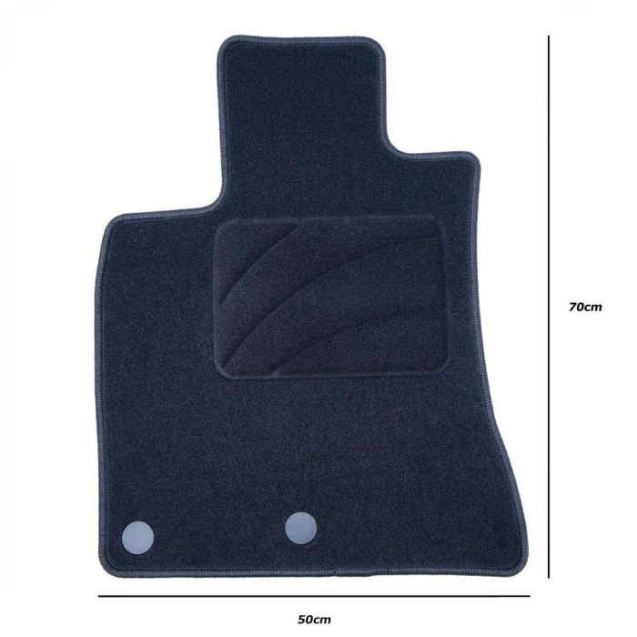 Alfombrilla para Coche OCC Motorsport OCCNS0035 Negro 2 Alfombrilla para Coche OCC Motorsport OCCNS0035 Negro 2