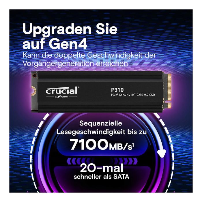 Crucial SSD M.2 1TB NVMe PCIe Gen4 con Disipador de Calor 1