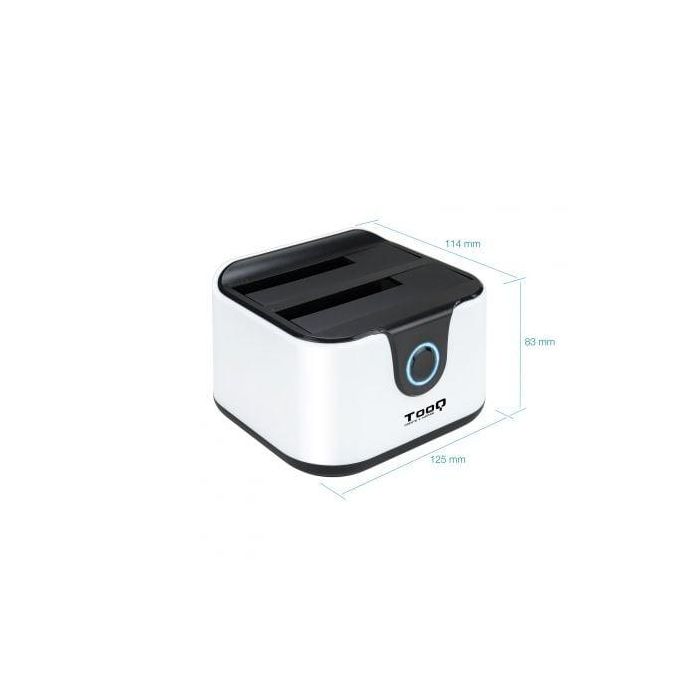 Tooq Docking Station TQDS-802BW para discos duros SATA 2.5 y 3.5 pulgadas, USB 3.0, clonación sin PC, hasta 5Gbps 3 Tooq Docking Station TQDS-802BW para discos duros SATA 2.5 y 3.5 pulgadas, USB 3.0, clonación sin PC, hasta 5Gbps 3