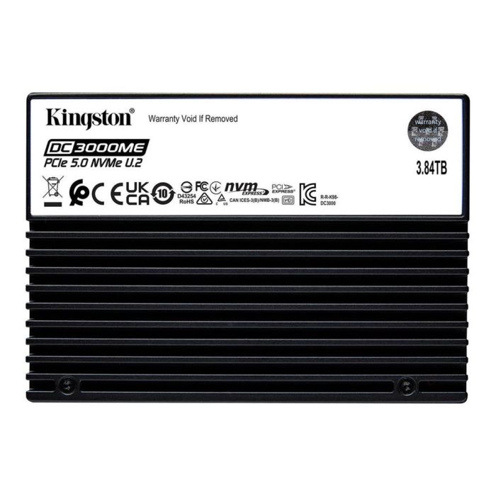 Kingston DC3000ME Disco Duro Interno SSD U.2 PCIe 5.0 NVMe 3.84TB Empresarial Alta Velocidad hasta 14000 MB/s