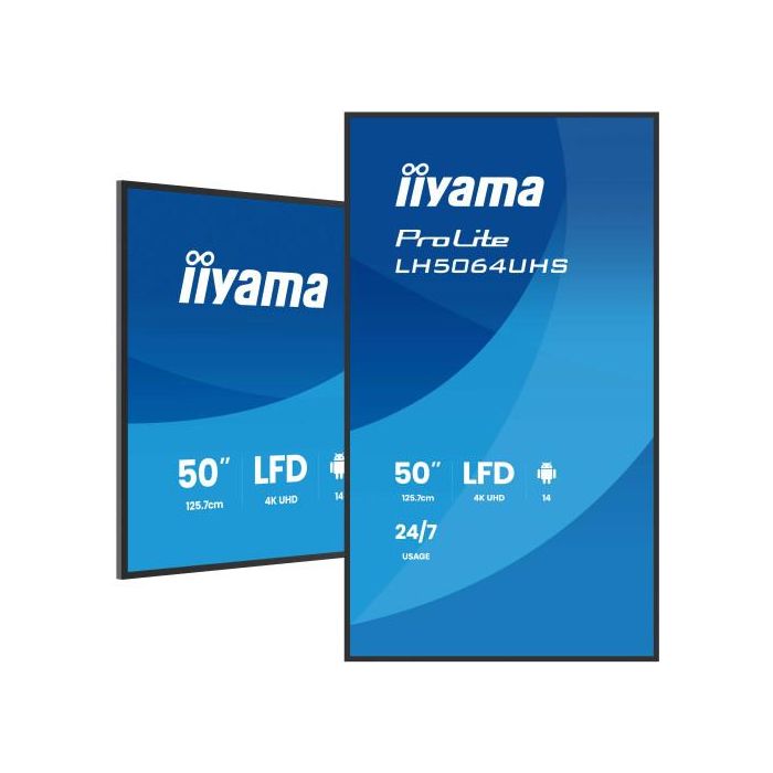 iiyama LH7564UHS-B1AG pantalla de señalización Pantalla plana para señalización digital 190,5 cm (75") Wifi 500 cd / m² 4K Ultra HD Negro Android 24/7 4 iiyama LH7564UHS-B1AG pantalla de señalización Pantalla plana para señalización digital 190,5 cm (75") Wifi 500 cd / m² 4K Ultra HD Negro Android 24/7 4